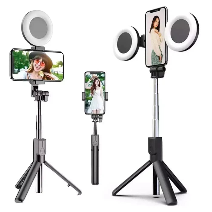 SELFIE STICK + 2 AROS DE LUZ