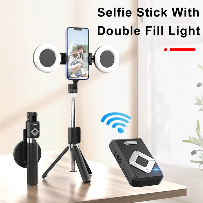 SELFIE STICK + 2 AROS DE LUZ