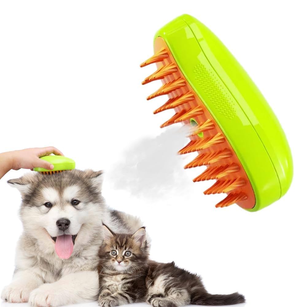 Cepillo de Vapor 3 en 1 para Tu Mascota – Cuidado Suave y Efectivo