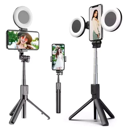 SELFIE STICK + 2 AROS DE LUZ