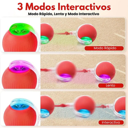 PELOTA INTERACTIVO PARA GATOS CON SOGA 🐈 1